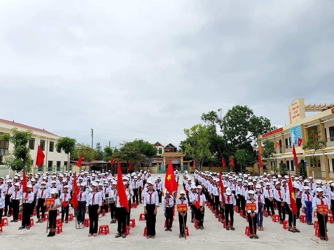Lễ khai giảng năm hoạc 2023-2024 tại Trường THCS xã Khánh Thiện